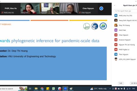 Hội thảo trực tuyến của VIAN-IT về “Phylogenetic inference for pandemic-scale data”