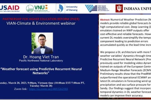 Webinar: Weather forecast using Predictive Recurrent Neural Networks