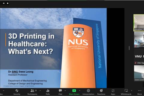Hội thảo trực tuyến của VIAN-Vật liệu Tiên tiến về  “3D Printing in Healthcare: What’s Next?”