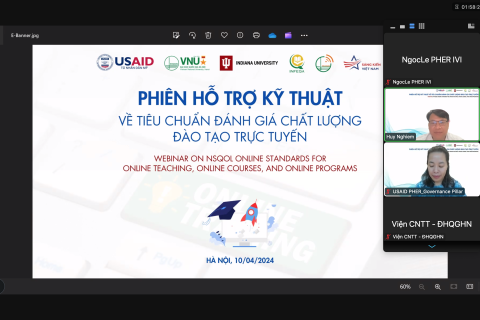 Webinar on the US National Standards for Quality Online Learning (NSQOL)